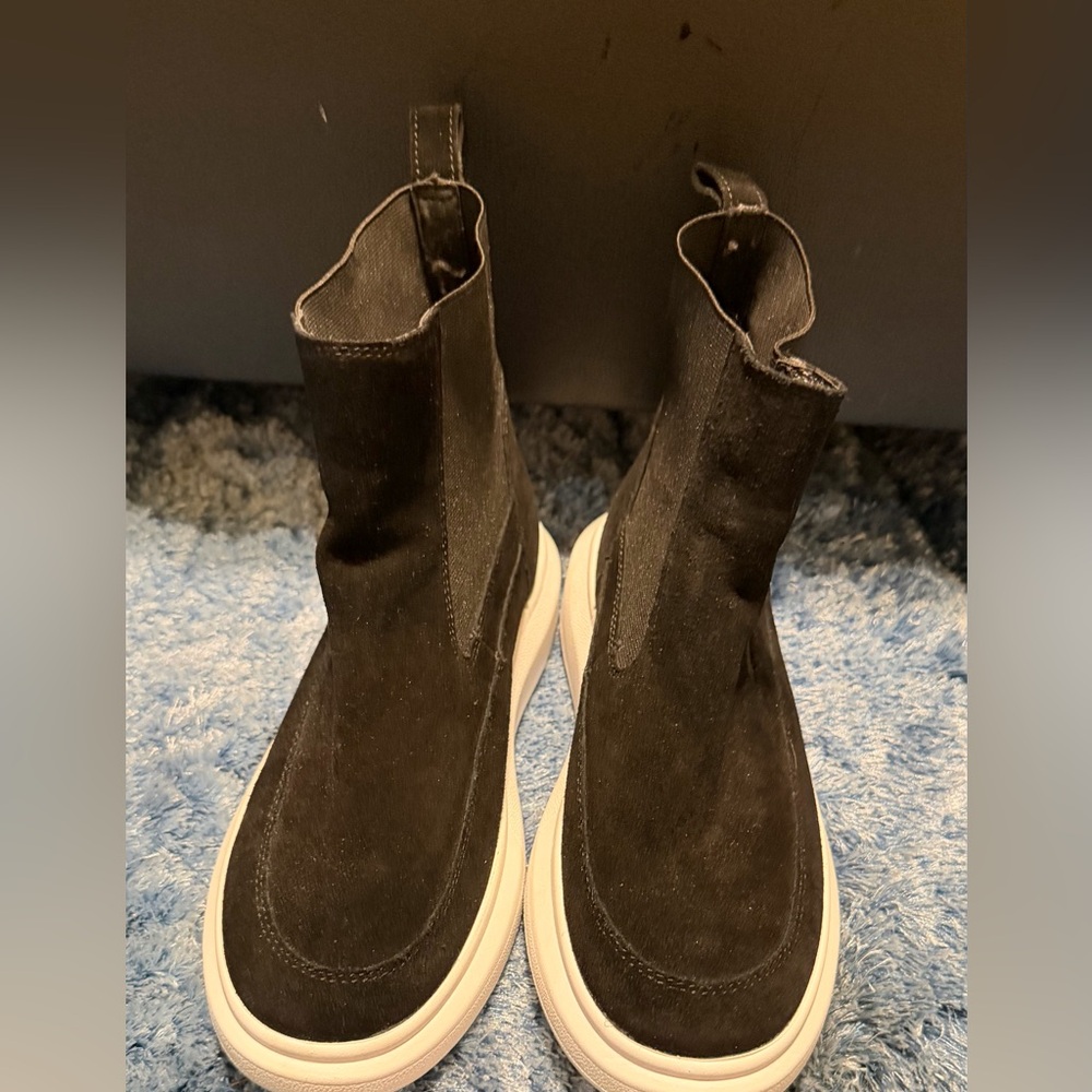 Nurture Rebalance Black Suede High-Top Sneakers - Picture 11 of 15